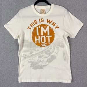 Vintage Hollister Mens M White Single Stitch T-Shirt This Is Why I'm Hot